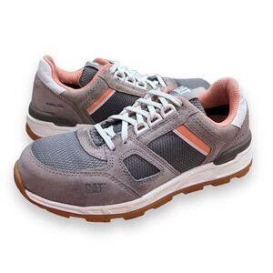 CAT Steel Toe Grey Construction Shoe Size 5.5